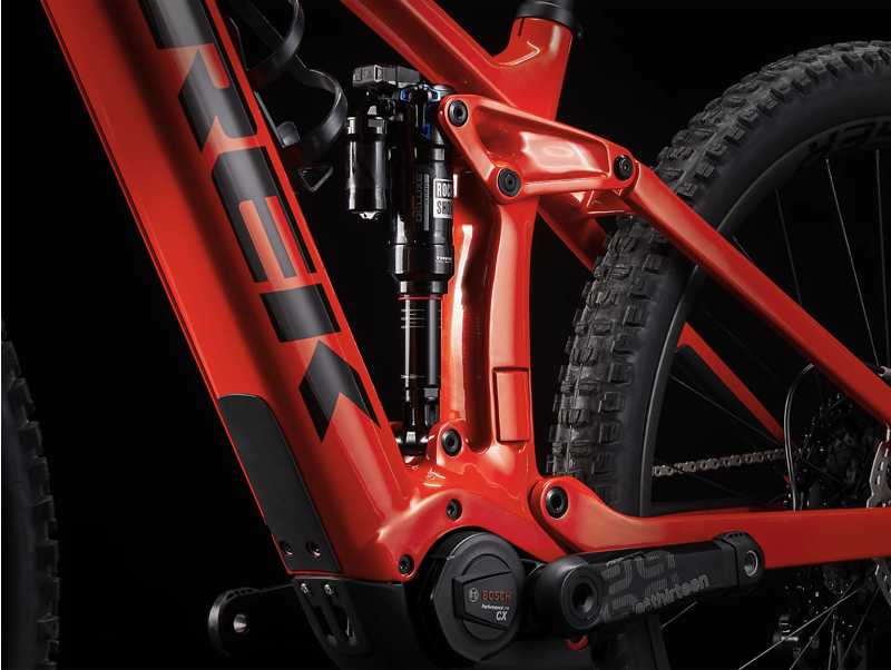 Trek Rail 9.9 CX Race Full Suspension Electric Mountain Bike 2024 in Lava Red-6